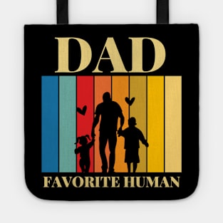 Dad Favorite Human - Color Spectrum T-Shirt Tote