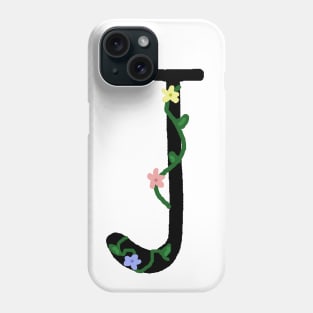 "J" initial Phone Case