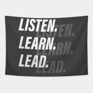 Listen, Learn, Lead Tapestry