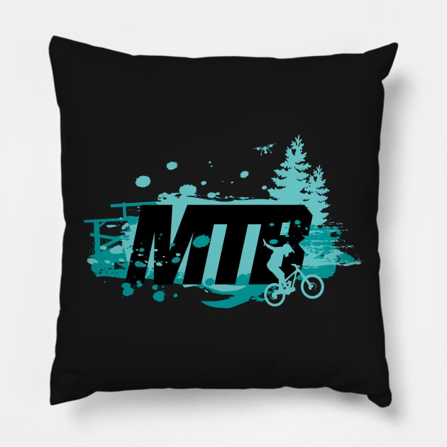 MTB - Mountain Biking Pillow by Hoyda