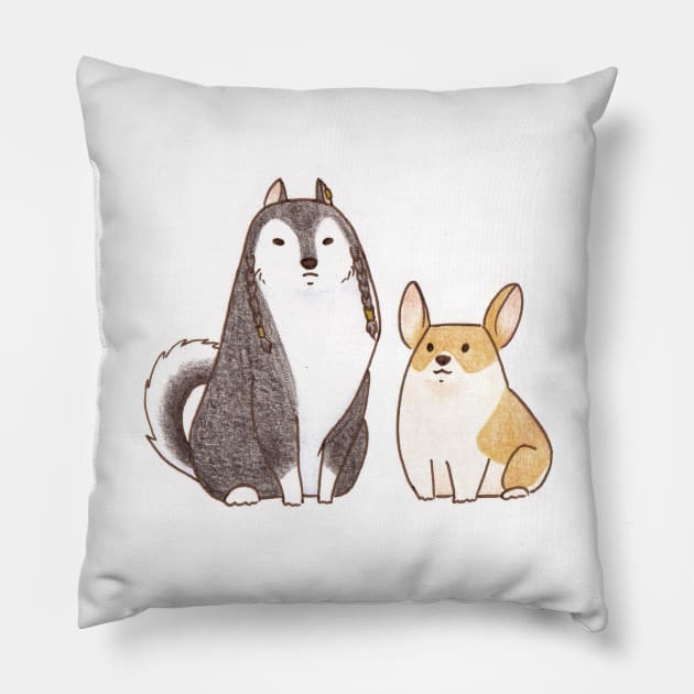 Dogginshield Pillow by AmalteaOlenska