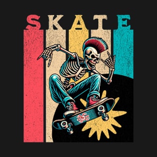 Skeleton Skateboard T-Shirt