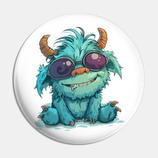 Cute Fluffy Monster Pin