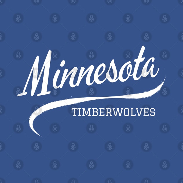 Timberwolves Retro by CityTeeDesigns