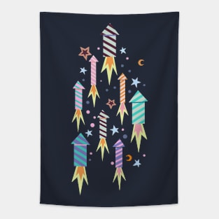 Rocket Launch Tapestry