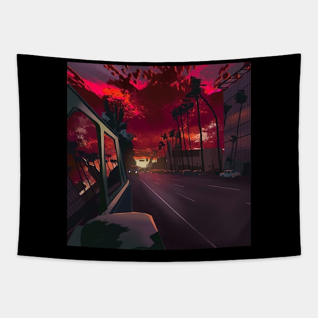 Dark Skies Tapestry by Henry Wong