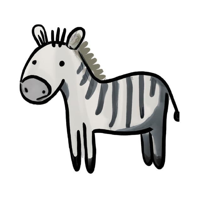 Cute Zebra Drawing by Play Zoo