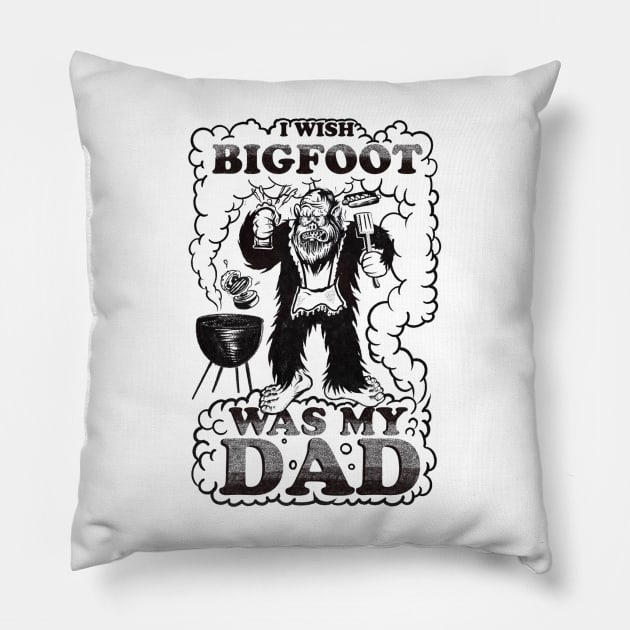 Bigfoot Dad Pillow by Unbelievers Podcast