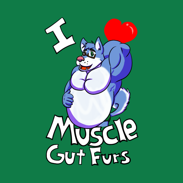 I Heart Muscle Gut Furs by CaseyLJones