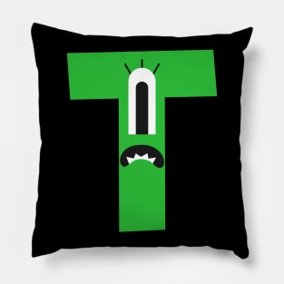 T Letter Pillow