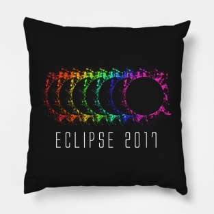 Eclipse 2017 Rainbow LGBT Pride Pillow
