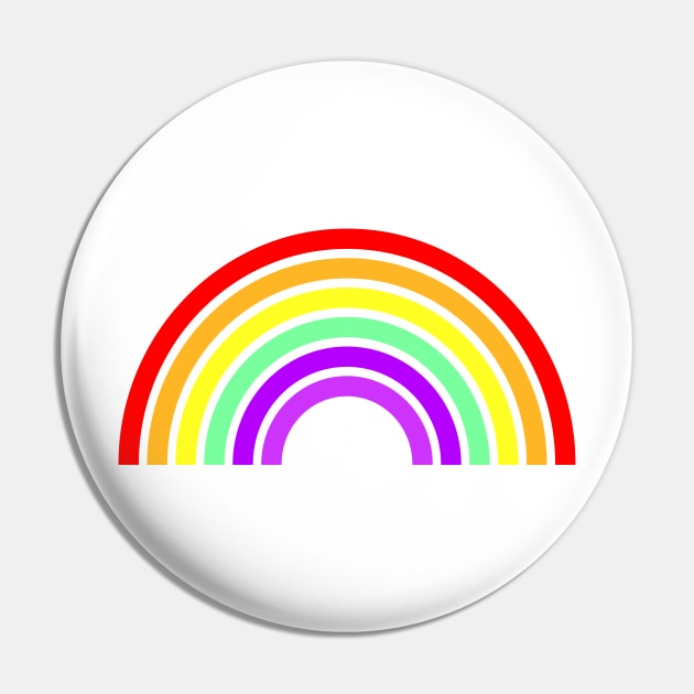 Rainbow artwork Pin by Thedesignstuduo