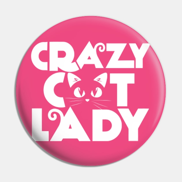 Crazy Cat Lady Pin by oyshopping