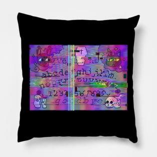 Cute Ouija Board [GLITCHED] Pillow