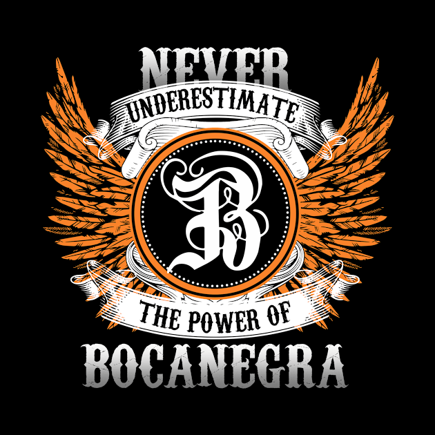 Bocanegra Name Shirt Never Underestimate The Power Of Bocanegra by Nikkyta