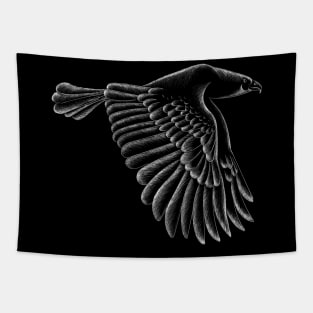 Eagle raven crow eagles US USA falcon magic t shirt t-shirt Tapestry