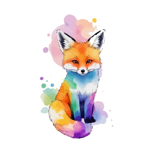 Fox - Colorful Animals by MIST3R