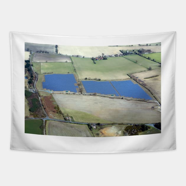 Reydon solar farm, UK (C026/2456) Tapestry by SciencePhoto