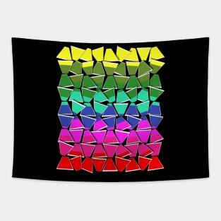 Abstract Psychedelic Whimsical Colorful Print Tapestry