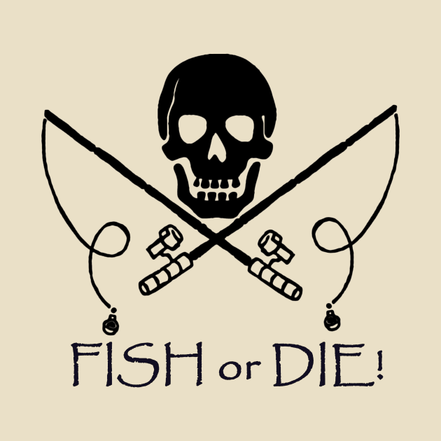 Fishing Pirate Flag by DISmithArt