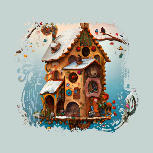 Gingerbread Bird House by DigiDreams