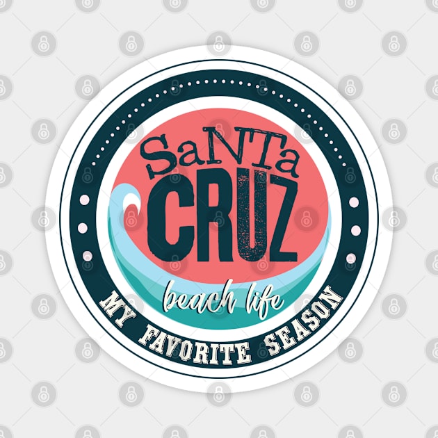 Santa cruz Magnet by ArteriaMix