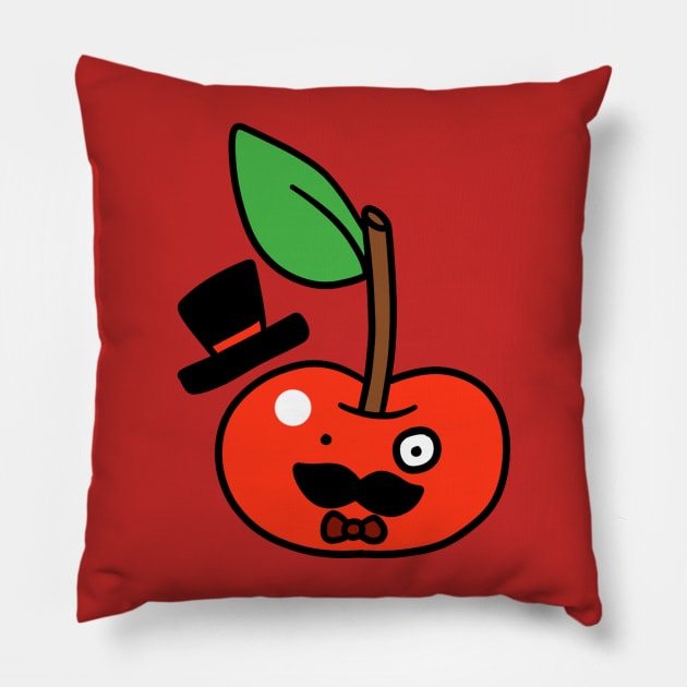 Fancy Cherry Pillow by saradaboru