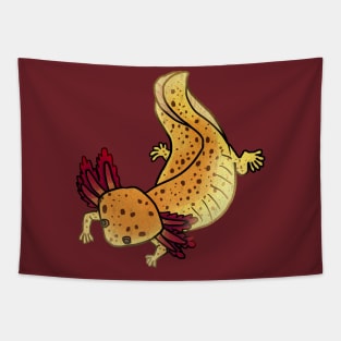 Copper axolotl mud puppy shirt Tapestry