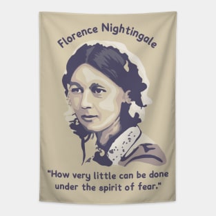 Florence Nightingale Portrait and Quote Tapestry