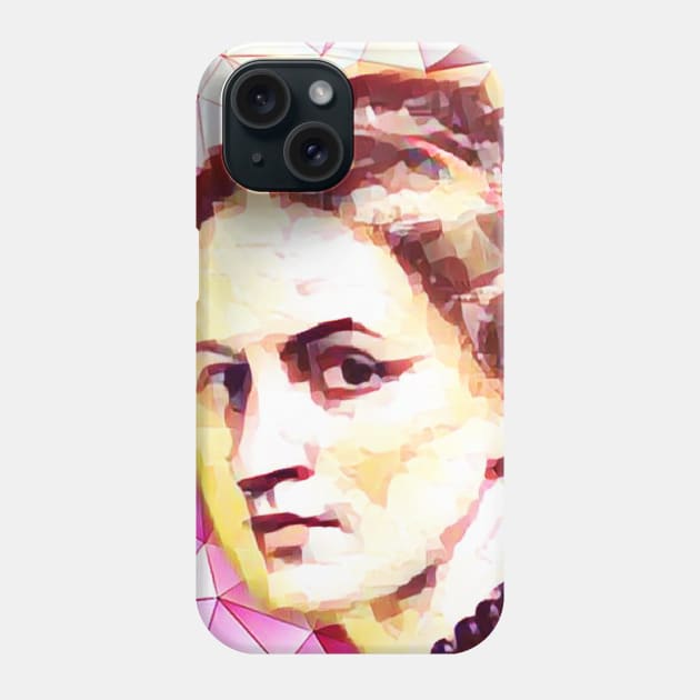 Anne Bronte Pink Portrait | Anne Bronte Artwork 13 Phone Case by JustLit