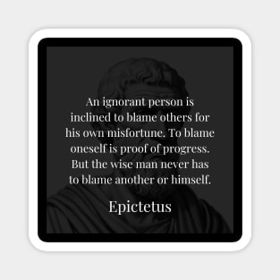 Epictetus's Wisdom: Progress and Blame in Self-Reflection Magnet