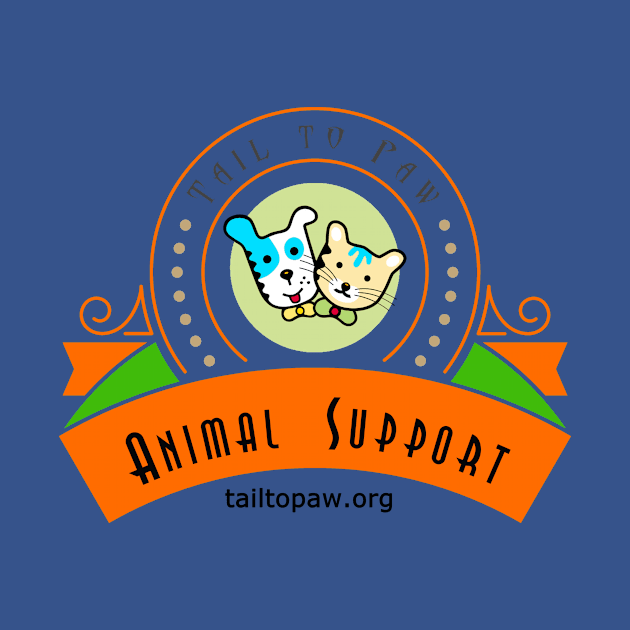 Tail To Paw Logo - with web address by Tail To Paw Animal Support