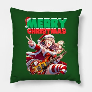 Kawaii, Anime Girl, Christmas, Merry Christmas | Catsie Cat Pillow