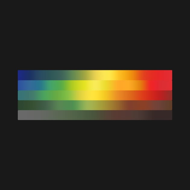 Light Spectrum Art Rainbow Prism Emission Pattern by ernstc