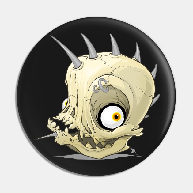 pug skull Pin by NikKor