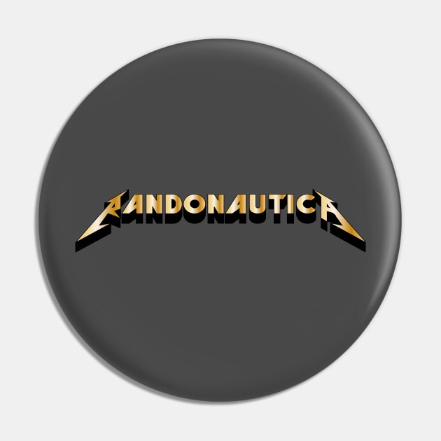 Randonautica Metal Logo Pin by W.Pyzel