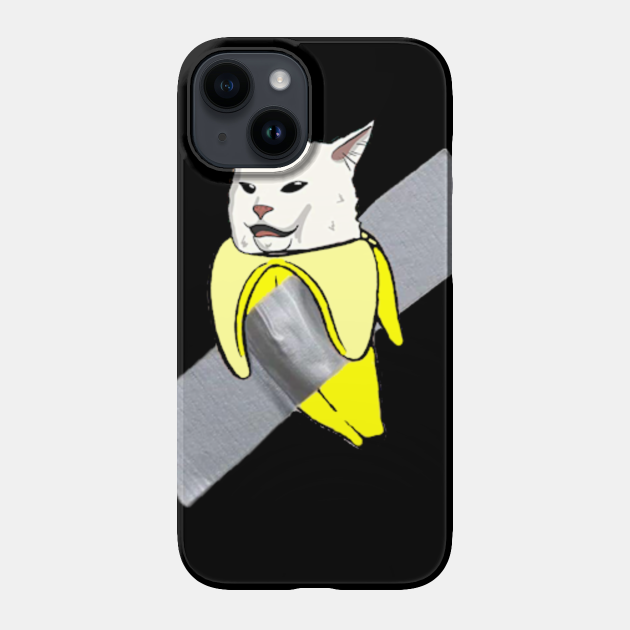 funny cat meme and the Banana ducttaped to the wall Banana Duct
