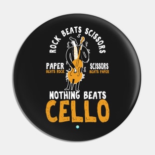 music Cello instrument gift orchestra Pin