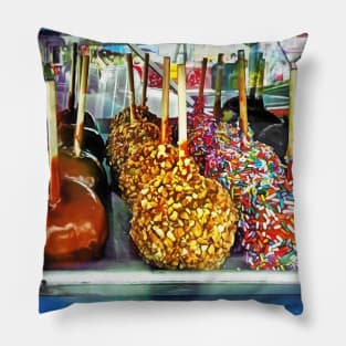 Caramel Apples With Sprinkles and Nuts Pillow