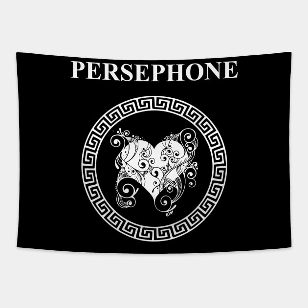 Persephone Ancient Greek Goddess Symbol Tapestry by AgemaApparel