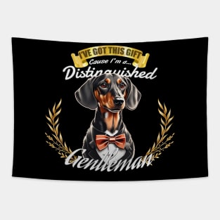 The Distinguished Dachshund Gentleman Tapestry