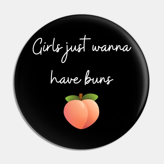 Funny girls just wanna have buns peach design Pin by Katebi Designs