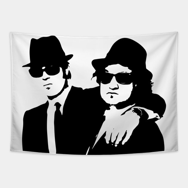 The Blues Brothers - Clean design Tapestry by NorthWestDesigns