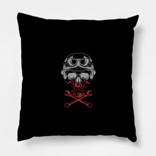 SKULL OF MOTORCYCLE Pillow