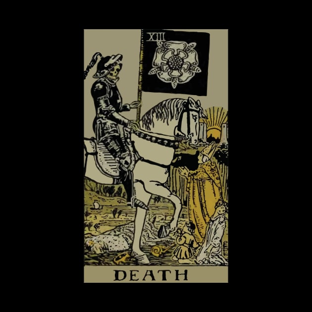 The Death Tarot Card by VintageArtwork