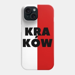 Kraków City in Polish Flag Vertical Phone Case