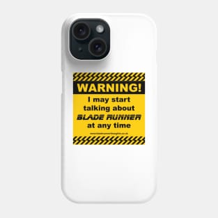 Blade Runner Warning 01 Phone Case