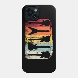 Vintage Retro Guitar Collection Phone Case