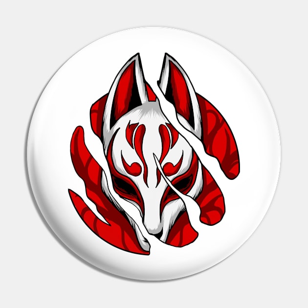 kitsune mask Pin by Amartwork