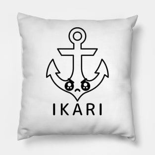 Japanese Pun Anchor/Anger "ikari" Kawaii Pillow